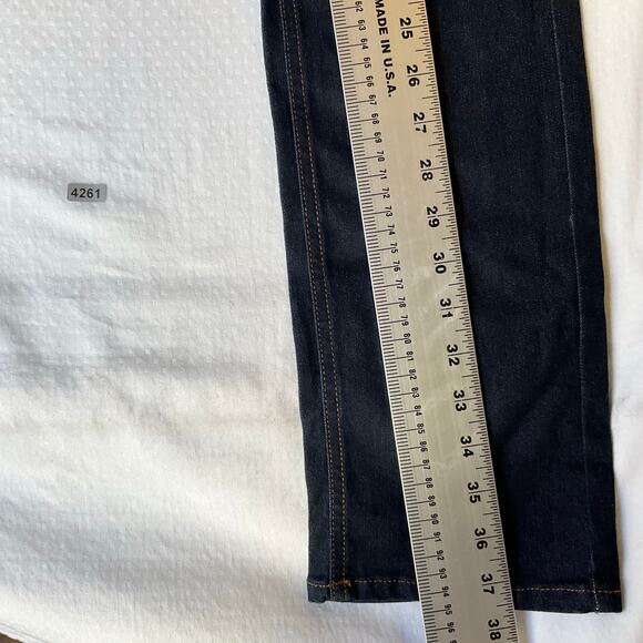 Ring of Fire Kid Skinny Jeans size 18 Dark Blue Mid Rise Stretch Boot Cut NWT - Picture 3 of 11